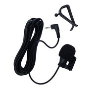 Pièce de rechange pour microphone de voiture Pioneer avec 2,5 mm pour une sensibilité omnidirectionnelle - Design noir avec support et housse en mousse pour une meilleure expérience d'appel mains