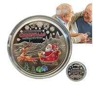 Pièce de récompense, pièce de Noël | Badge de renne de Noël - Pièce souvenir de Noël festive, superbe pièce de traîneau du Père Noël à collectionner pour les vacances de Noël