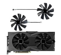 Pièce de refroidissement de l'ordinateur For ventilateur de carte vidéo RTX 2080 SUPER AMP ZT-T20820D-10P 100MM GAA8S2U ventilateur de refroidissement de carte graphique RTX2080(Fan - 2PCS)