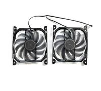 Pièce de refroidissement de l'ordinateur Ventilateur de carte vidéo CF-12915S Compatible avec GTX 1070 1070Ti 1080 1080Ti P104-100 Twin X2, ventilateur de remplacement for carte graphique GPU