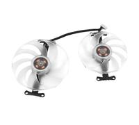 Pièce de refroidissement de l'ordinateur Ventilateur de carte vidéo RX7900XT for RX 7900 XTX Hellhound Spectral White T129215BU Ventilateur de refroidissement de carte graphique(Fan - 2PCS)