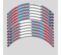 Pièce de Roue de Moto Bande Adhésive Réfléchissante Jante Roue Moto 17 Pouces Compatible pour HRC pour REPSOL pour CBR250RR(Style 6)