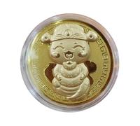 Pièce de serpent du Nouvel An chinois, pièce de serpent 2025 - Pièce porte-bonheur chinoise Feng Shui | Pièce Souvenir commémorative serpent des collections du nouvel an lunaire chinois 2025