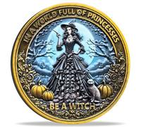 Pièce de sorcière - Puce de sobriété de motivation et de récupération avec citation inspirante | Cadeau unique pour la confiance et l'autonomisation