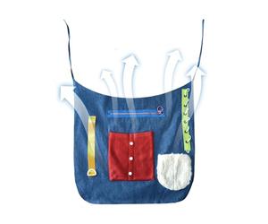 Pièce de tablier Fidget - Équipement sensoriel pour le patient, Outil de main agitée, Vêtements pour personnes âgées | Appareil portable pour le soutien de la santé mentale au lavage