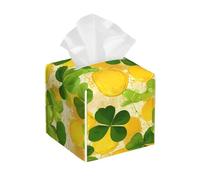 Pièce De Trèfle Distributeurs De Mouchoirs Decorative Housse De Boîte À Mouchoirs Carrée Distributeur De Mouchoir pour Toilettes Hôtel Maison