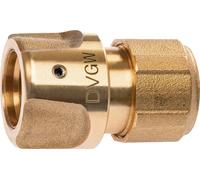 Pièce de tuyau GEKA Système de raccordement GEKA plus Tuyau en laiton KTW taille 13 mm (4000351250)