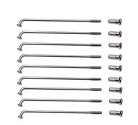 Pièce de vélo 36 pcs/lot rayons de vélo électrique avec écrous 12G 60mm-305mm pneu de roue de vélo électrique pièces de vélo en acier cyclisme(160MM)