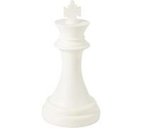 Pièce d'Échec Déco "Roi" 70cm Blanc Blanc