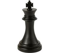 Pièce d'Échec Déco "Roi" 70cm Noir Noir