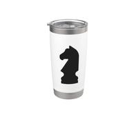 Pièce d'échecs vintage chevalier Gobelet isotherme en acier inoxydable double paroi