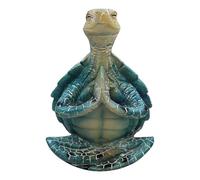 Pièce décorative de bureau Sculpture de tortue décorative de bureau pour la méditation et le yoga, idéale pour la relaxation et la maison, améliorant la pleine conscience et le calme (Sky Blue, 10CM)