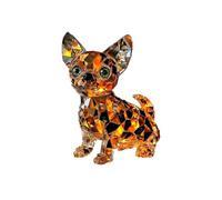 Pièce décorative de bureau Statue de chien en acrylique exquise Le meilleur choix pour une décoration sur le thème des animaux de compagnie, pleine de gentillesse et illuminant (Grey, 15.00)