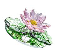 Pièce décorative en forme de fleur en cristal blanc fabriquée à la main, A | Sculpture de plante marine en cristal d'aspect naturel, décoration pour intérieur de maison moderne, salle d'étude