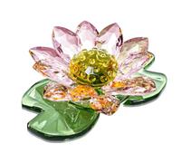Pièce décorative en forme de fleur en cristal blanc fabriquée à la main, D | Sculpture de plante marine en cristal d'aspect naturel, décoration pour intérieur de maison moderne, salle d'étude
