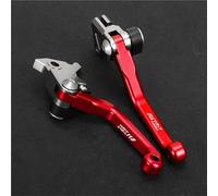 Pièce d'embrayage Leviers De Frein Et d'embrayage Pliables en Alliage D'aluminium pour Motocross pour Kawasaki KX112 KX 112 2022 2023 2024(Rosso)