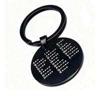 Pièce d'entraînement CW portable pour la pratique du code Morse en acier inoxydable Outil d'entraînement pour les amateurs de radio et les apprenants CW (rond noir)