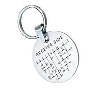 Pièce d'entraînement CW pour opérateurs radio amateurs conçue pour soutenir l'apprentissage du code morse par la répétition et le développement de la mémoire musculaire (ronde argentée)