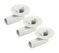 Pièce detachée climatisation SOURCING MAP 3Pcs 17mm Vidange Tuyau Connecteur Coude Remplacement pour Mini-Split Fenêtre AC Blanc