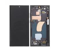 Piece Detachee Ecran LCD et Vitre Tactile Soft Oled avec Châssis Graphite pour Samsung Galaxy S23 Ultra 5G S918