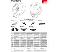 Pièce Détachée GIVI Z2494FR - Visierino Interne Fumé Casque