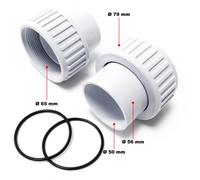 Pièce détachée: Pompe de Piscine Wiltec No. 50919 / 50920 / 50921 entrée / sortie