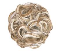 Pièce D'Extensions De Cheveux Épais Pour Usage Quotidien, Chignon Désordonné, Chouchous Synthétiques Ondulés Bouclés, Queue De Cheval, Extension De Chignon (27H613)