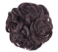 Pièce D'Extensions De Cheveux Épais Pour Usage Quotidien, Chignon Désordonné, Chouchous Synthétiques Ondulés Bouclés, Queue De Cheval, Extension De Chignon (33)