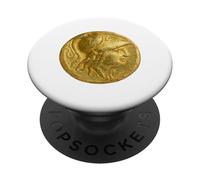 Pièce d'or Antique - Alexandre Le Grand PopSockets PopGrip Adhésif