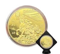 Pièce d'or du Nouvel An chinois - Pièce porte-bonheur chinoise 2026 Année de l'elle - Idée cadeau pour collectionneurs hommes femmes famille amis