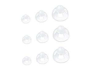 Pièce d'oreille d'aide auditive en Silicone souple transparent dômes ouverts embouts d'oreille confortables Invisible 9 pièces