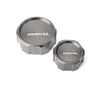 Pièce du réservoir Capuchon De Couvercle Réservoir Principal Cylindre Liquide Frein Avant Et Arrière CNC Moto pour H-Onda CBR1000RR CBR 1000 RR 2004 2005 2006 2007(Grey)