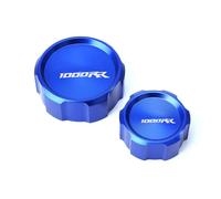 Pièce du réservoir Capuchon De Couvercle Réservoir Principal Cylindre Liquide Frein Avant Et Arrière CNC Moto pour H-Onda CBR1000RR CBR 1000 RR 2004 2005 2006 2007(Turquesa)