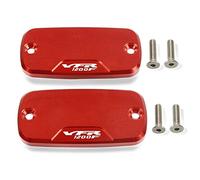 Pièce du réservoir Moto Accessoires Partie Fluide Réservoir Bouchon Frein Avant CNC Aluminium pour H-Onda VFR 1200F VFR1200F(Pair of Red)