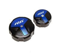 Pièce du réservoir pour Y-AMAHA YZFR6 YZF-R6 YZF R6 2009-2022 2020 2019 2018 2017 2016 2015 2014 2013 2012 2011 Moto Arrière Et Avant Liquide De Frein Réservoir Bouchon Cylindre Couverture(Turquesa)