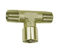 Pièce en T extérieure/intérieur/extérieur G/R 1, SW 30, pression de fonctionnement max. 60 bar, température de fonctionnement max. 150 °C, laiton nickelé.