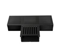 Pièce en T UD Pro 100 noir pour système de caniveaux de drainage