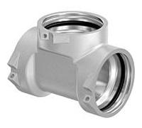 Pièce en T Uponor 1029142 RS 2, laiton étamé