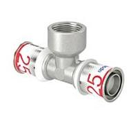 Uponor Raccord multicouche S-Press PLUS té femelle 1070599 Ø 25-Rp3/4"FT-25