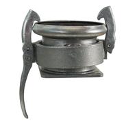 Pièce femelle galvanisée, DN 108 mm, 150 mm de long, 4" Bride à 4 côtés, 150x150 mm - Original Perrot