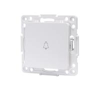 Pièce - Interrupteur de sonnette allemand blanc, réglable, installation facile, compatible avec les systèmes électriques standard.