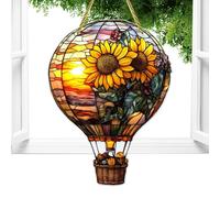 Pièce maîtresse à tige, ornements décoratifs montgolfière colorés | décorations festives résistantes à décolorer, lumières pour Noël mariage anniversaire