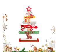 Pièce maîtresse de table de Noël | Décorations de bureau de Noël en bois, centre d'hiver, Ornement de bureau pour le bureau d'étagères pour les fêtes saisonnières pour les vacances