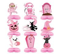 Pièce maîtresse De Table D'Halloween - Décorations De Table De Fête D'Halloween | Spokey De Décorations Ensemble De 9 | Fournitures De Fête Pour D'Halloween | Affichage De Table De