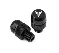 Pièce Modification Bouchon Trou Base Miroir Pour MT01 MT09 MT07 MT10 MT03 Vis À Tête Bombée En Aluminium Pour Cache-trou De Rétroviseur Moto(Black)