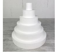 Pièce montée - LEALOO - 30 cm - 6 disques en polystyrène - Décoration festive unique - Mixte