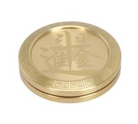 Pièce Porte-Bonheur rotative en Laiton, Jouet sensoriel Rond, soulagement de l'anxiété, Fidget Spinner pour Le Stress, Mise au Point sur Le tdah, métal en Laiton, 3.7cm