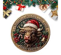 Pièce pour Collectionneurs - Portable Créatif - Pièce Commémorative Vache Des Highlands Souvenir - Pour Vacances Anniversaire Affichage Collection Passe-Temps Hommes Collectionneurs Adultes Femmes