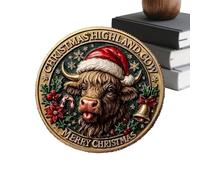 Pièce pour Collectionneurs,Souvenir Créatif,Pièce Commémorative Vache Des Highlands Souvenir | Pour Vacances Anniversaire Affichage Collection Passe-Temps Hommes Collectionneurs Adultes Femmes