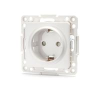 Pièce pour interrupteur allemand 1 voie, couleur blanche, idéale pour moderniser votre maison, garantissant un fonctionnement optimal et un design élégant pour n'importe quel environnement.